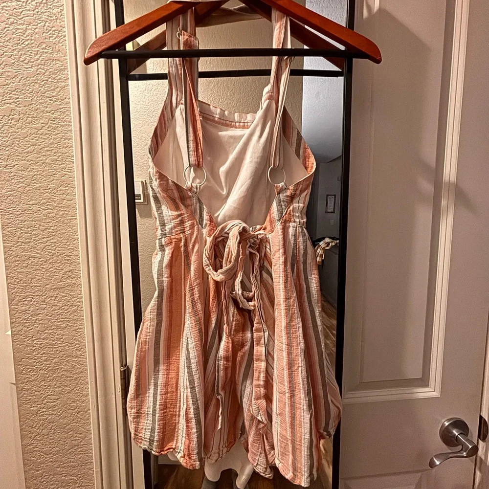 Very J Striped Pink and White Romper - Picture 5 of 5